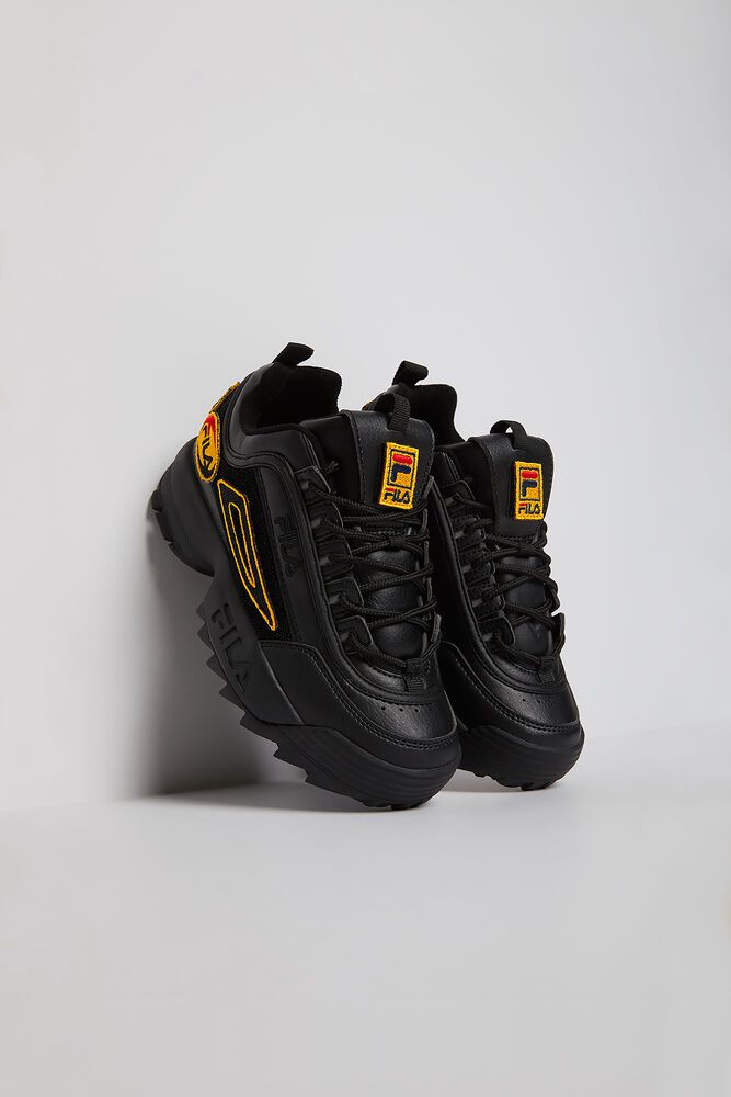 Fila Disruptor 2 Patches Trainers Black - Kids - 82016JWVL